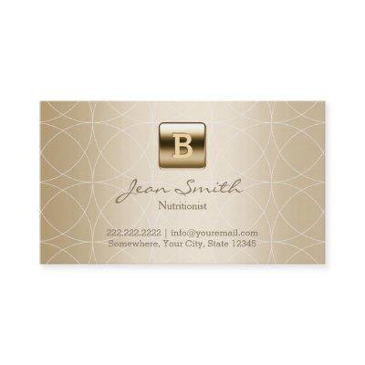 Gold Monogram Geo Patterns Nutrition