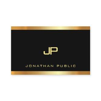 Gold Monogram Glamour Plain Modern Luxury Perfect