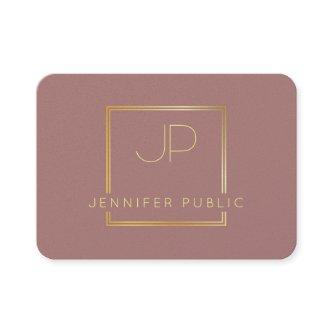Gold Monogram Modern Luxurious Professional