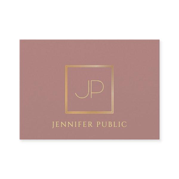 Gold Monogram Modern Template Luxury Premium Silk