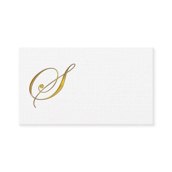 Gold Monogram S  Template