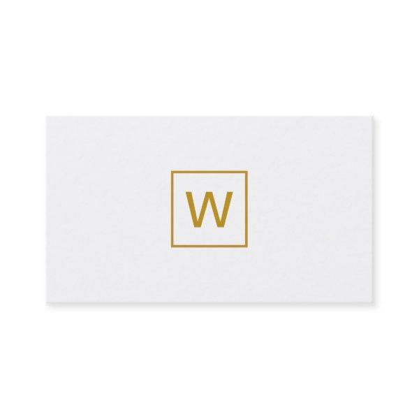 Gold Monogram Square