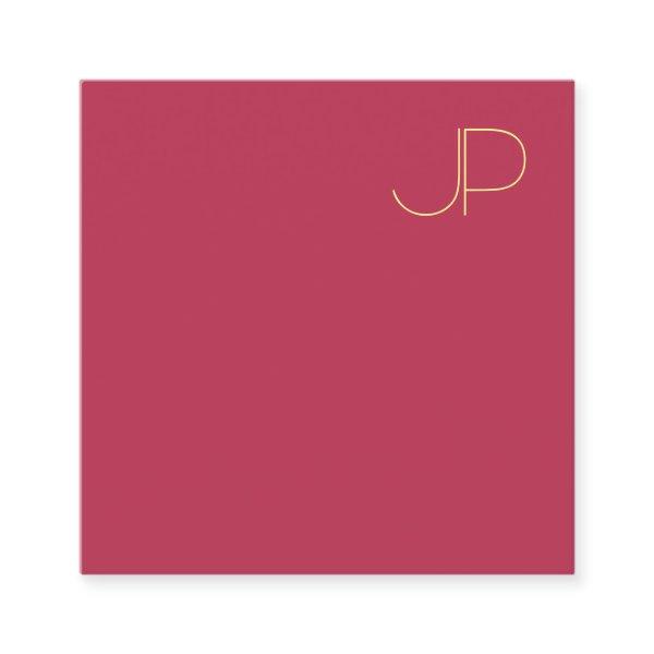 Gold Monogrammed Modern Professional Template Square