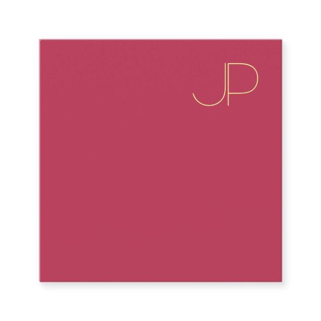 Gold Monogrammed Modern Professional Template Square
