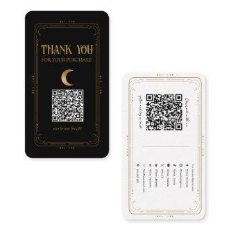 Gold Moon Mystical Occult Social Media QR Code