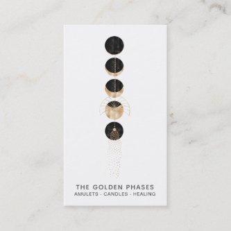 *~*  Gold  Moon Phases Glitter Cosmic Universe