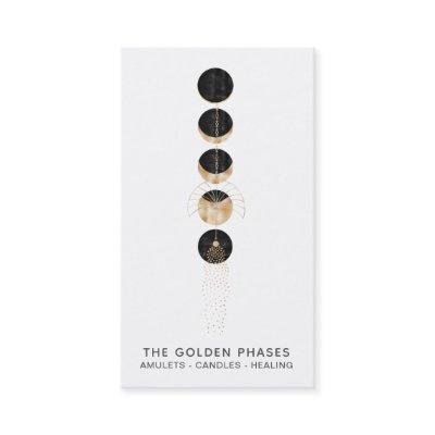 *~*  Gold  Moon Phases Glitter Cosmic Universe