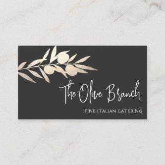 Gold Olive Branch Italian or Greek Catering Chef