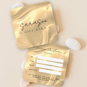 Gold Opal Stone Background Gift Certificate