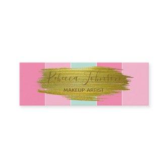 Gold Paint Stroke Colorful Stripes