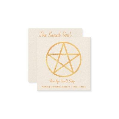 Gold Pentagram  Square
