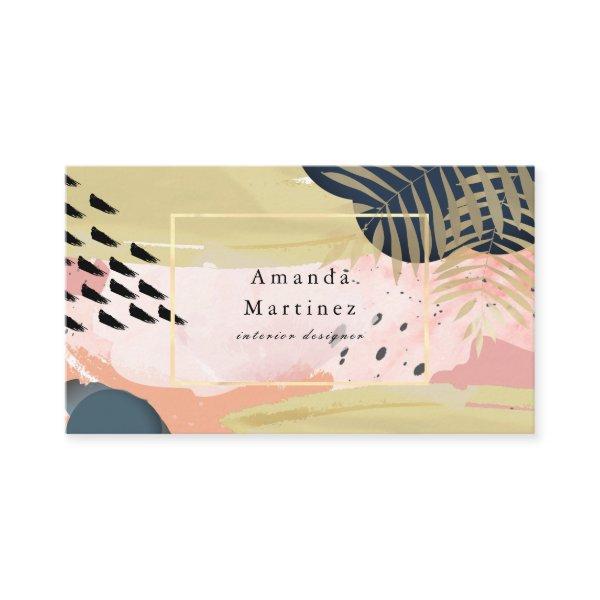 Gold & Pink Abstract Modern