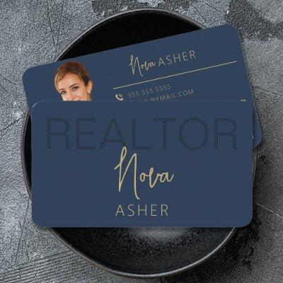 Gold Real Estate Agent  With QR Code