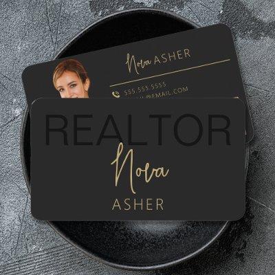 Gold Real Estate Agent  With QR Code
