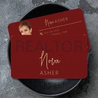 Gold Real Estate Agent  With QR Code