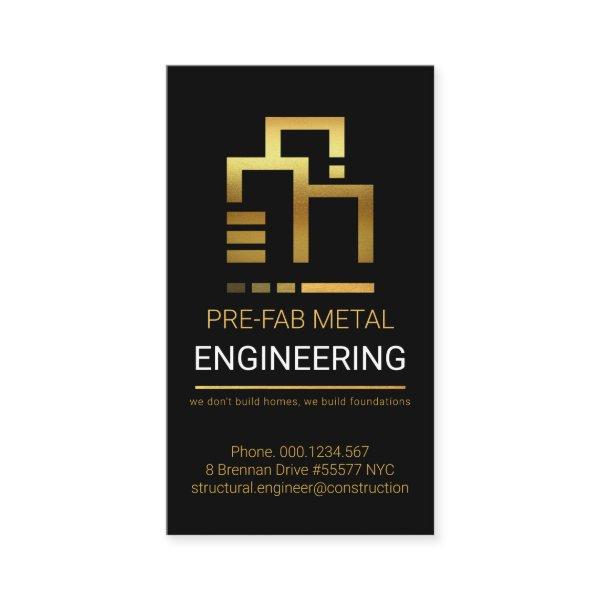Gold Rebar Piling Groundwork Construction