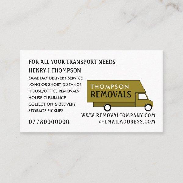 Gold Removal Van, Removal Company