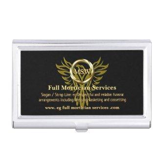 Gold Ring, Rising Phoenix, Mortician Service  Case
