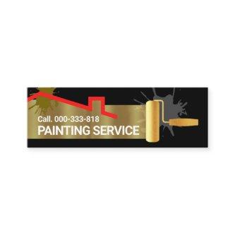 Gold Roller Brush Painting Home Mini