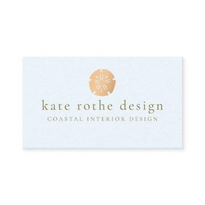Gold Sand Dollar Coastal Theme