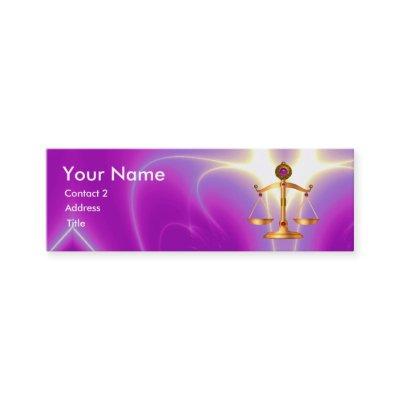 GOLD SCALES OF LAW ATTORNEY MONOGRAM Ultra Violet Mini