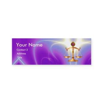GOLD SCALES OF LAW MONOGRAM Ultra Violet Purple Mini