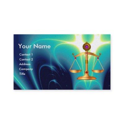 GOLD SCALES OF LAW WITH GEM STONES MONOGRAM