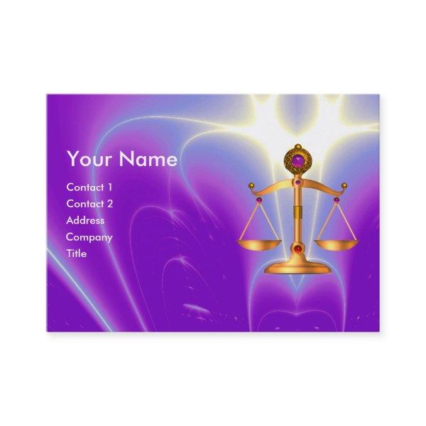 GOLD SCALES OF LAW WITH GEM STONES MONOGRAM