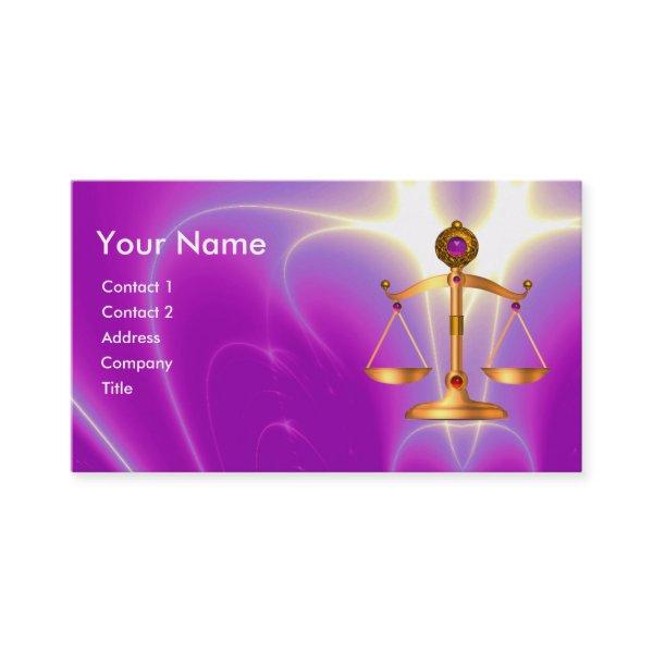 GOLD SCALES OF LAW WITH GEM STONES MONOGRAM