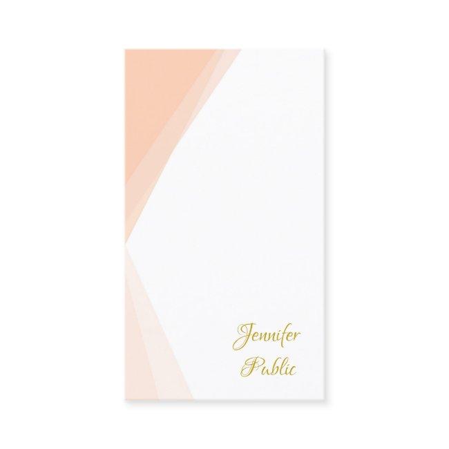Gold Script Name Template Professional Modern