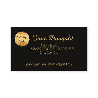 Gold Seal with Black Classic Notary