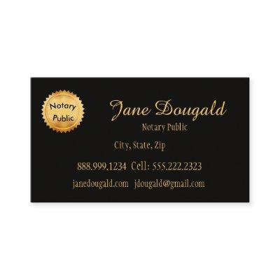 Gold Seal with Black Classic Notary