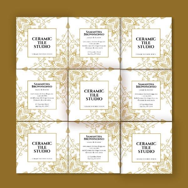 Gold Seamless Mosaic Square