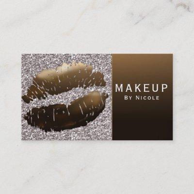 Gold Shiny Lips Lipstick Makeup Glam Salon