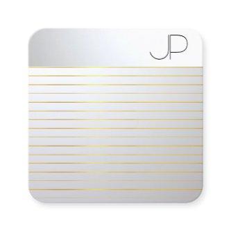 Gold Silver Look Modern Elegant Professional Square
