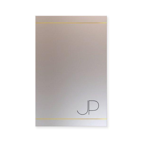 Gold Silver Look Monogrammed Modern Elegant