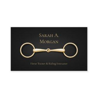 Gold Snaffle Bit Horse Trainer Riding Instructor