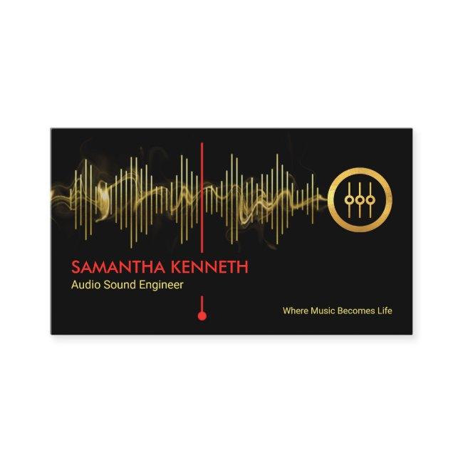 Gold Sound Frequency Lightning Studio Engineer DJ