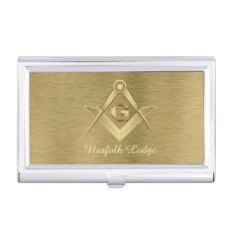 Gold Square and Compass  Case