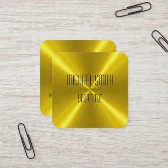 Gold Stainless Steel Metal Square