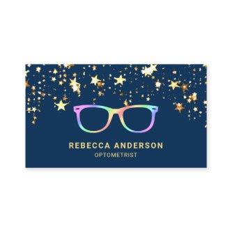 Gold Stars Confetti Rainbow Eye Glasses Optician