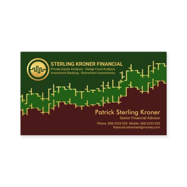 Gold Stock Forex Graph Financial Consultant
