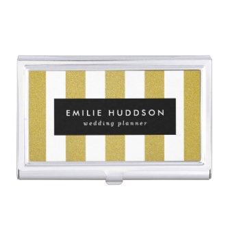 Gold Stripes, White Stripes, Striped Pattern  Case