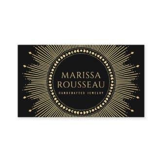 Gold Sunburst Celestial Jewelry Designer Business