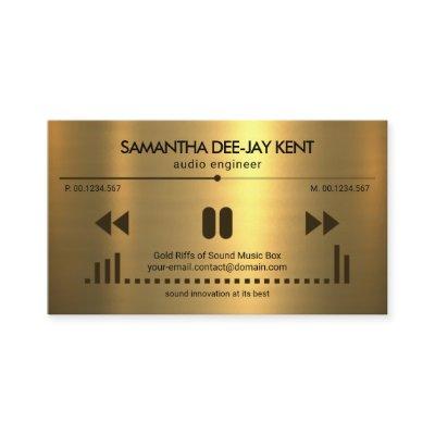 Gold Texture Audio Display Sound Engineer Deejay