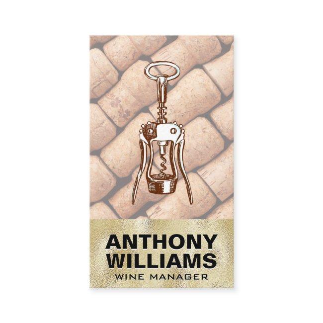 Gold Texture Wine Opener | Corks