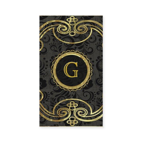 Gold Tones Baroque Swirls Pattern 2