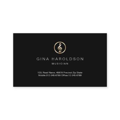 Gold Treble Clef Icon Musician