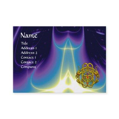 GOLD TWIN DRAGONS /Purple Blue Light Waves