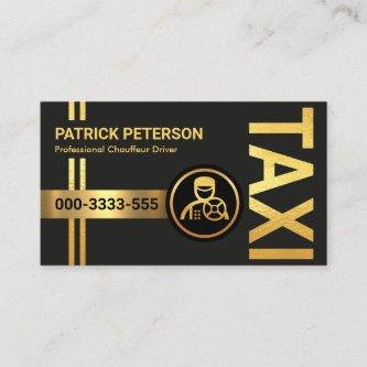 Gold Vertical Taxi Signage Lines